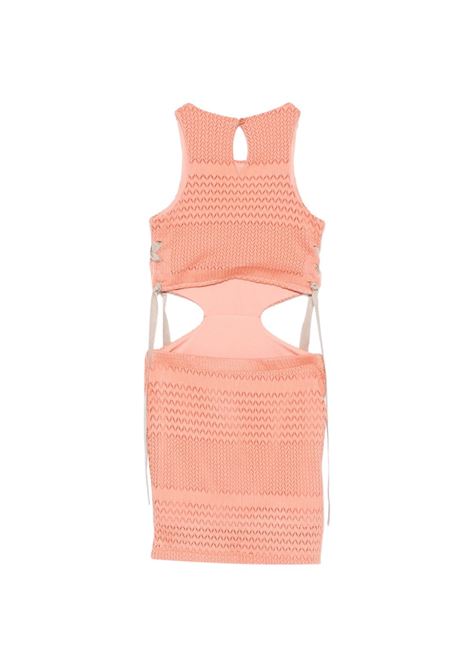 Abito con apertura laterale Lù-Lù BY MISS GRANT | LL4265ALBICOCCA